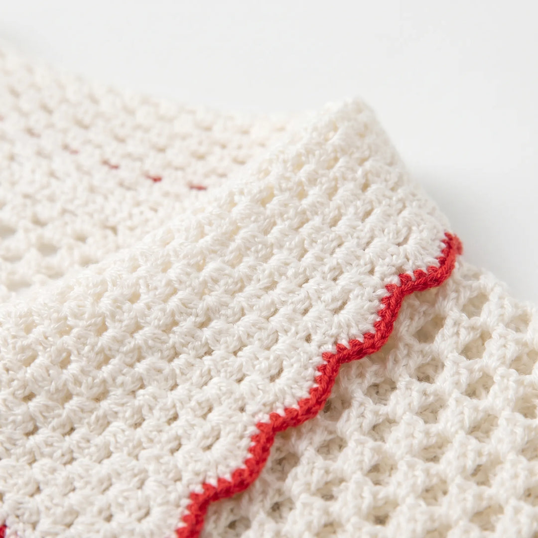 Short Sleeve Knitted Cardigan -  Penny