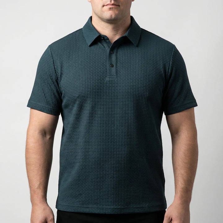 Short Sleeve Textured Polo Shirt - Emanuel