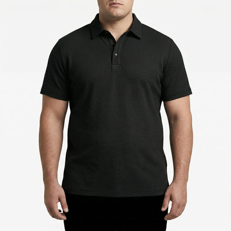 Short Sleeve Textured Polo Shirt - Emanuel
