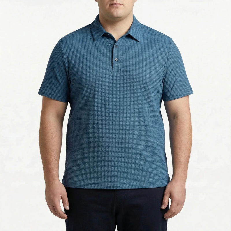 Short Sleeve Textured Polo Shirt - Emanuel