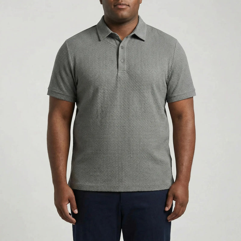 Short Sleeve Textured Polo Shirt - Emanuel