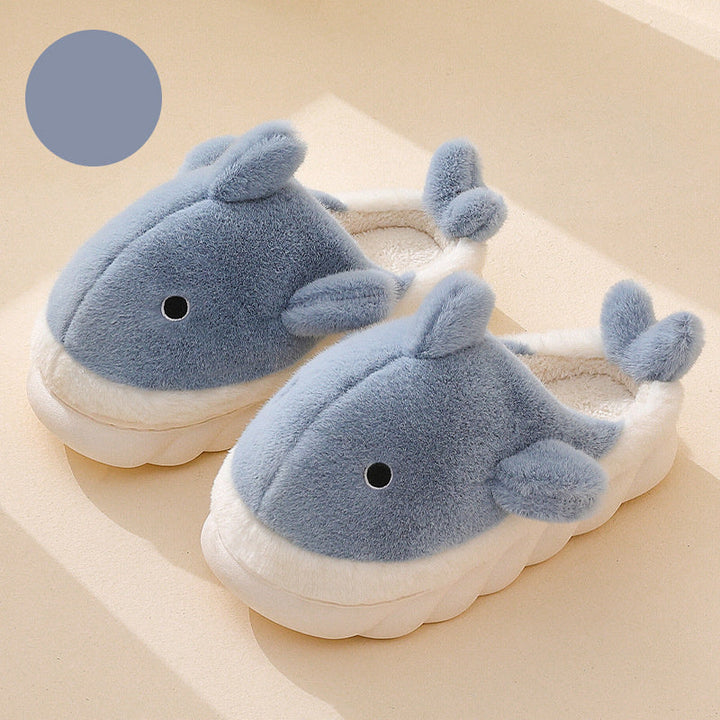 Weiche Plüsch Hai Hausschuhe - SnugShark