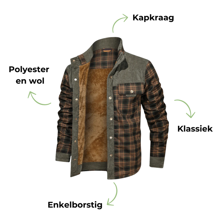 Herren Kariertes Outdoor Jacke - Mason