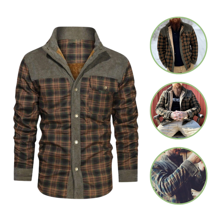 Herren Kariertes Outdoor Jacke - Mason