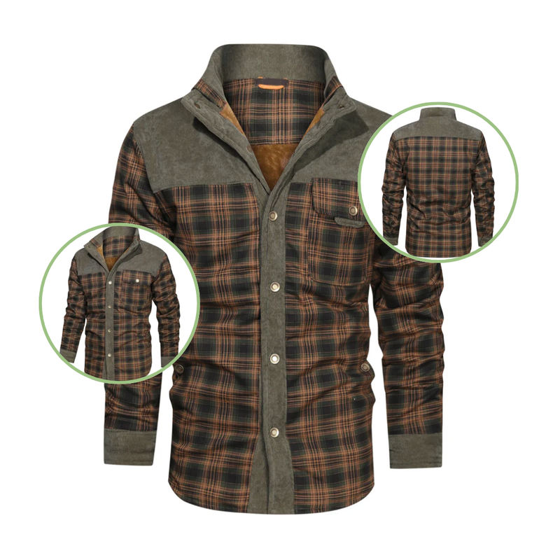 Herren Kariertes Outdoor Jacke - Mason