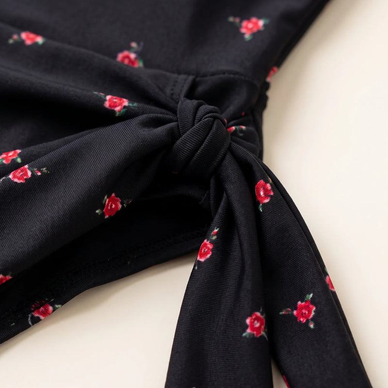 Skirted Floral One-Piece Swimsuit - Covelis