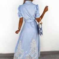 Maxikleid mit Stickerei – Celeste