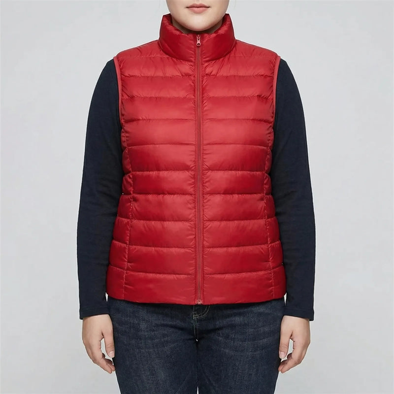 Sleeveless Slim Fit Puffer Vest - Brooke