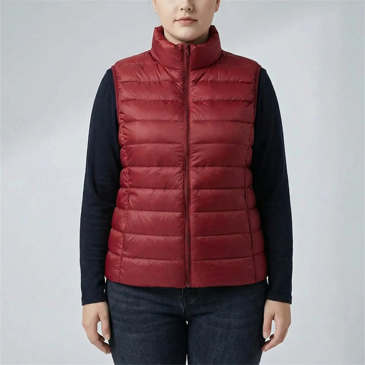 Sleeveless Slim Fit Puffer Vest - Brooke