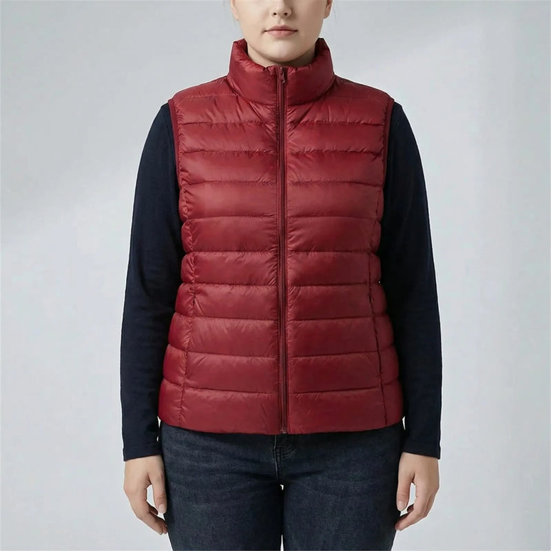 Sleeveless Slim Fit Puffer Vest - Brooke