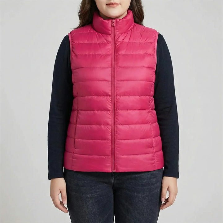 Sleeveless Slim Fit Puffer Vest - Brooke