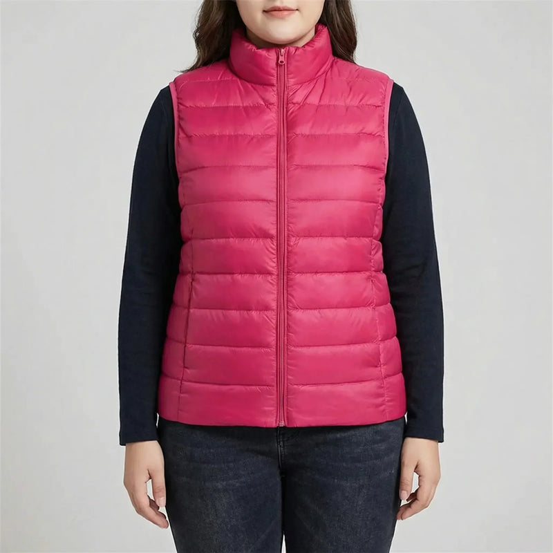 Sleeveless Slim Fit Puffer Vest - Brooke