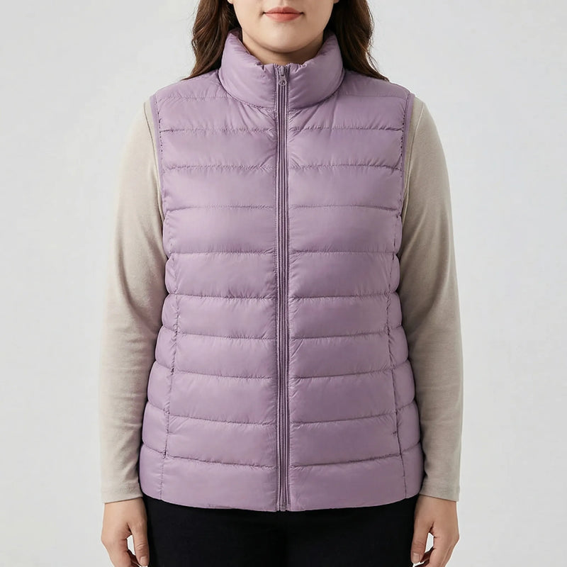 Sleeveless Slim Fit Puffer Vest - Brooke