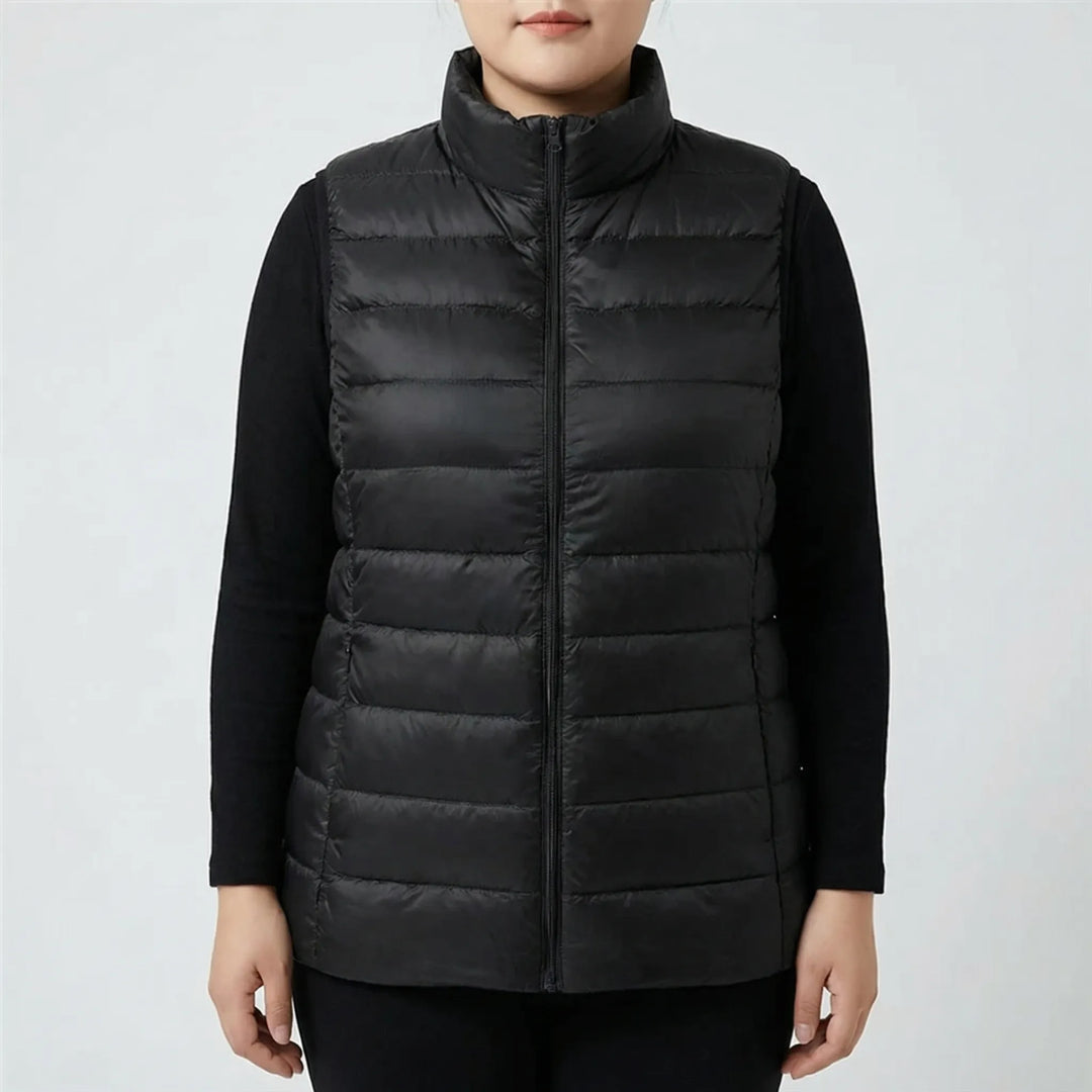 Sleeveless Slim Fit Puffer Vest - Brooke
