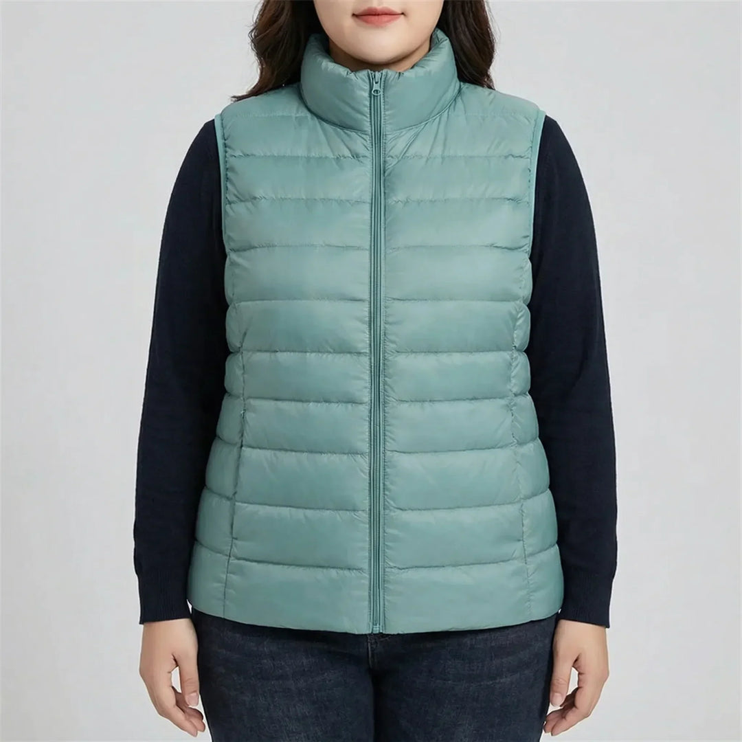 Sleeveless Slim Fit Puffer Vest - Brooke