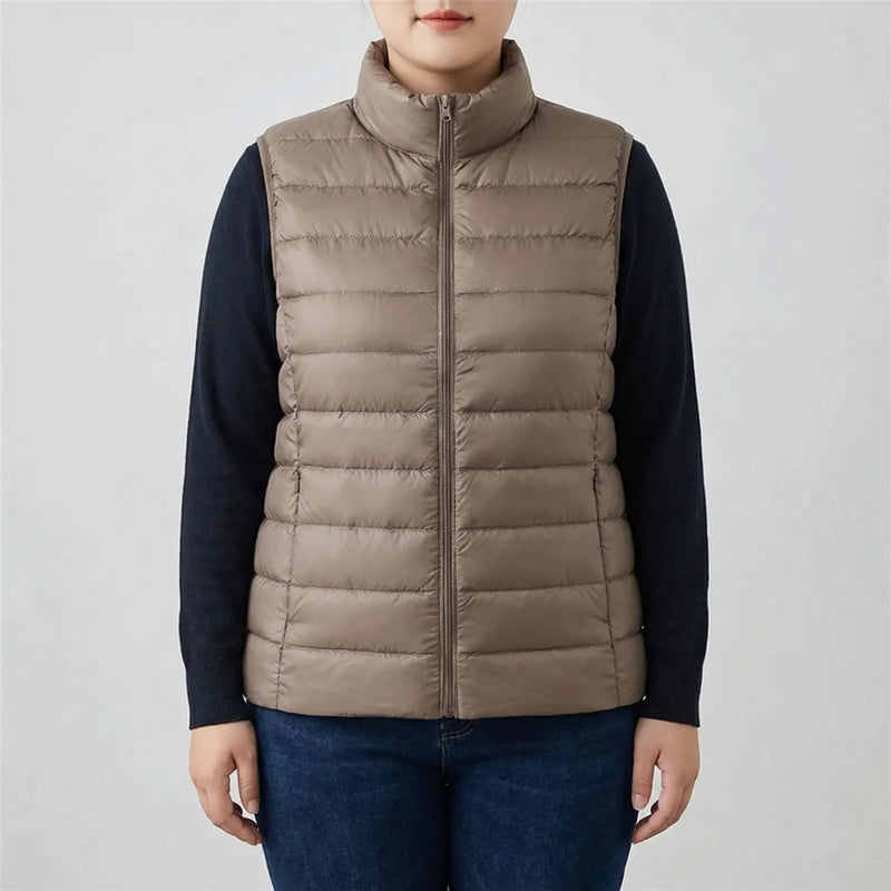 Sleeveless Slim Fit Puffer Vest - Brooke