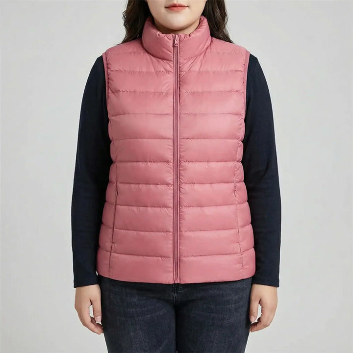 Sleeveless Slim Fit Puffer Vest - Brooke