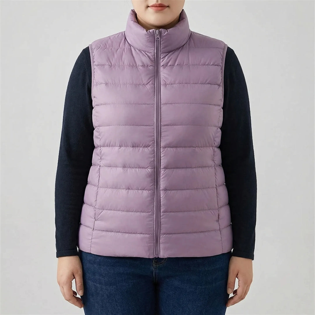 Sleeveless Slim Fit Puffer Vest - Brooke