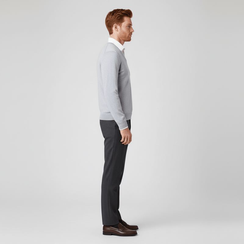 Slim-Fit V-Ausschnitt Pullover - Keanu
