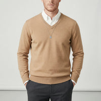 Slim-Fit V-Ausschnitt Pullover - Keanu