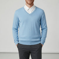 Slim-Fit V-Ausschnitt Pullover - Keanu