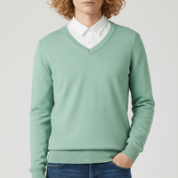 Slim-Fit V-Ausschnitt Pullover - Keanu