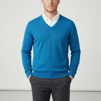 Slim-Fit V-Ausschnitt Pullover - Keanu