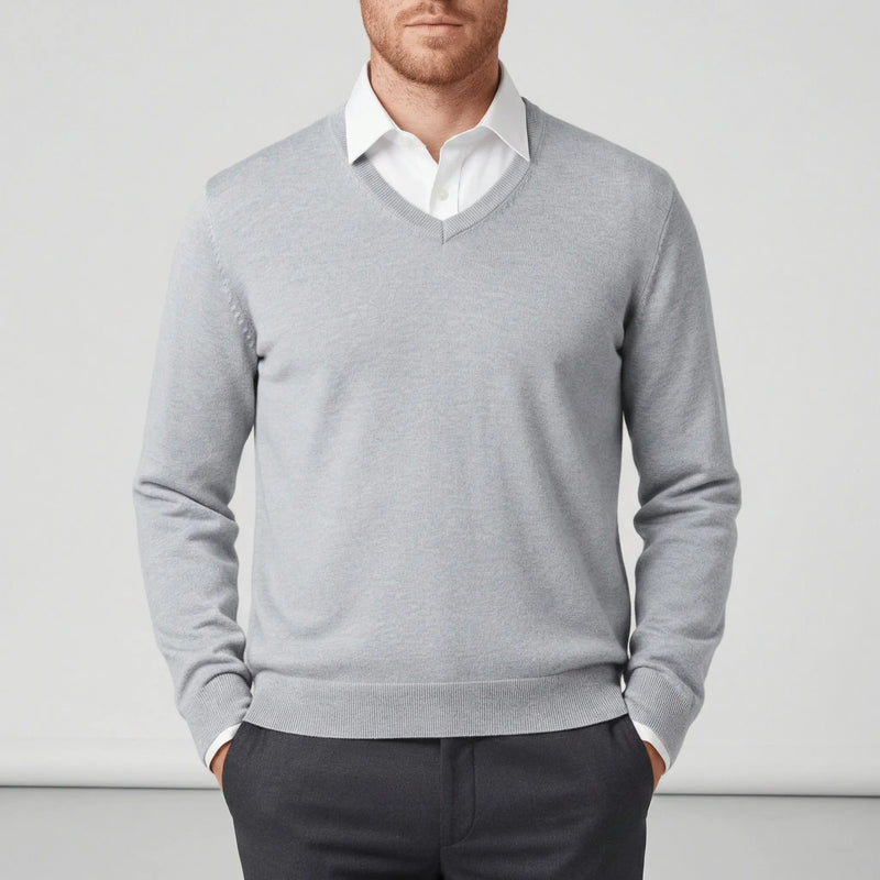 Slim-Fit V-Ausschnitt Pullover - Keanu