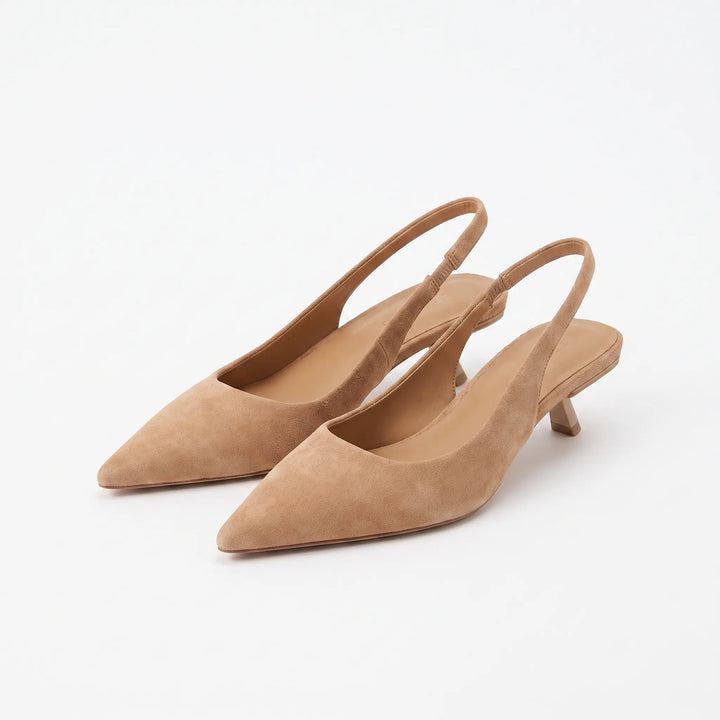 Slingback Sandalen Met Puntneus En Lage Hak - Carrie