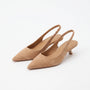 Slingback Sandalen Met Puntneus En Lage Hak - Carrie