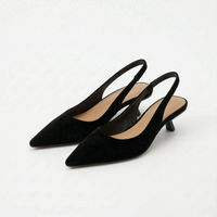 Slingback Sandalen Met Puntneus En Lage Hak - Carrie