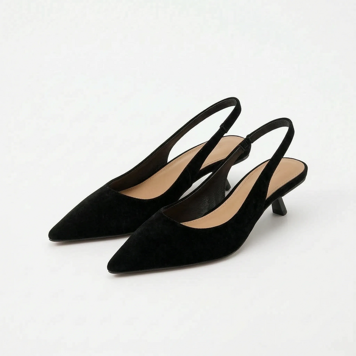 Slingback Sandalen Met Puntneus En Lage Hak - Carrie