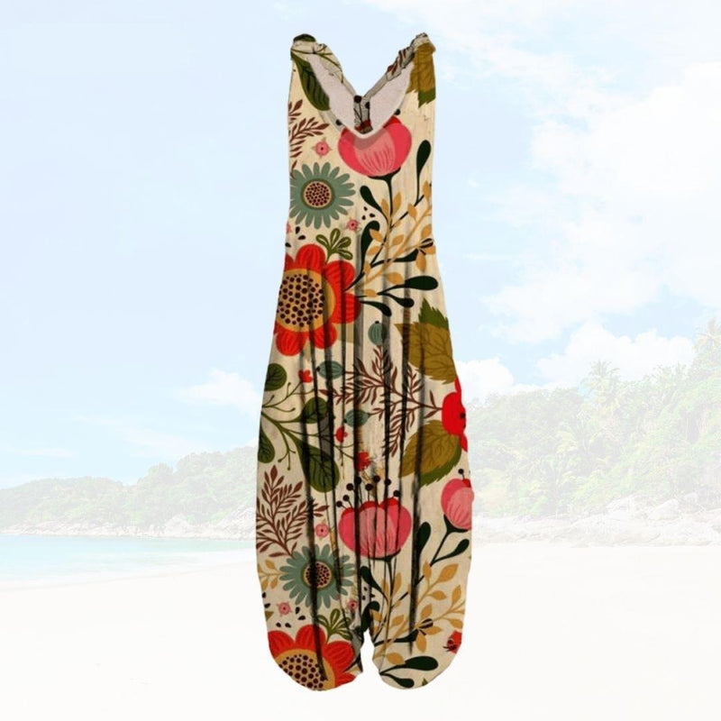 Sommerlicher Damen-Jumpsuit mit lockerem Schnitt – Elenya