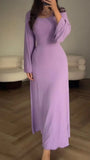 Stilvolles Bodycon Maxi Kleid mit Schnürung - Valencia