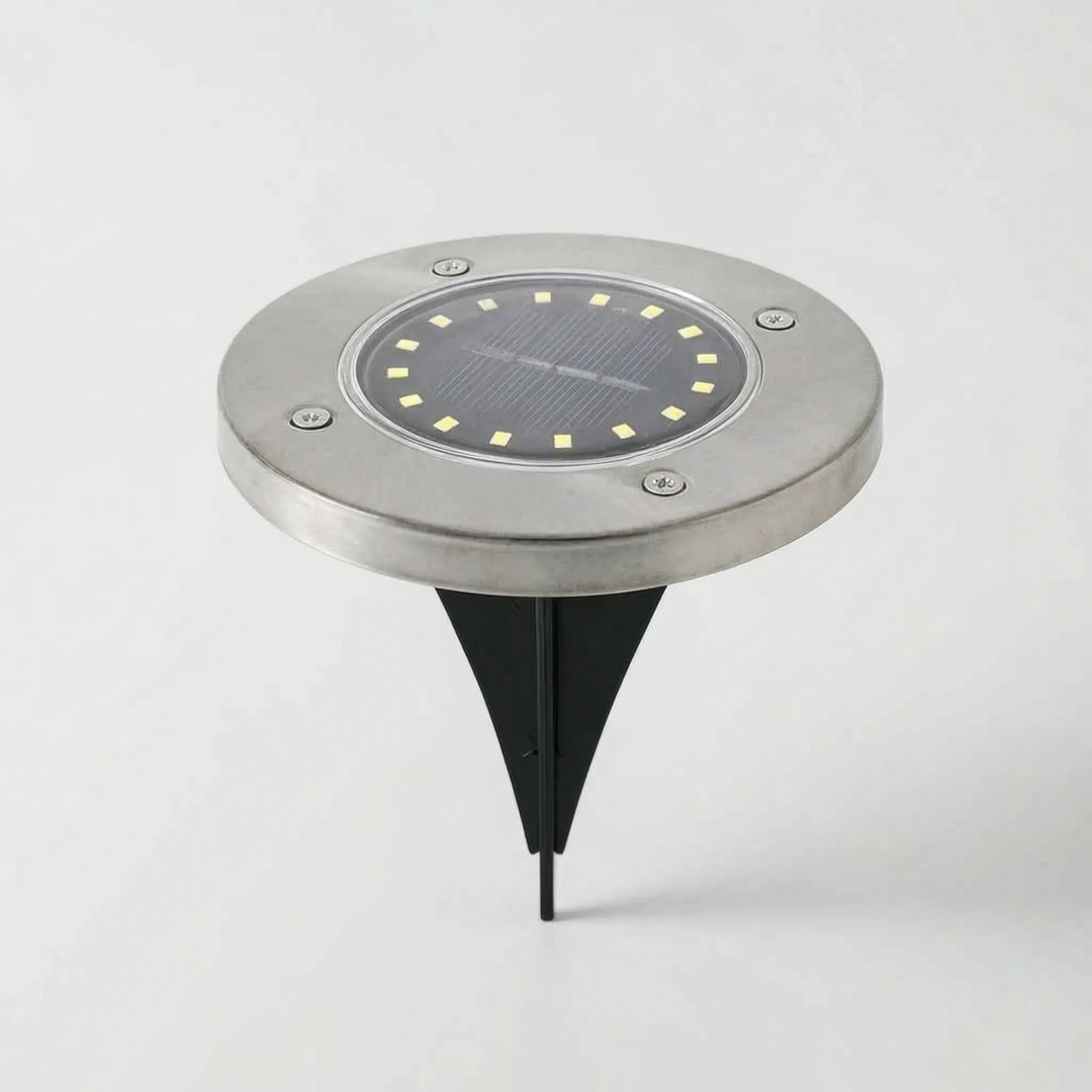 Solar Powered Garden Ground Lights - Lumidisk