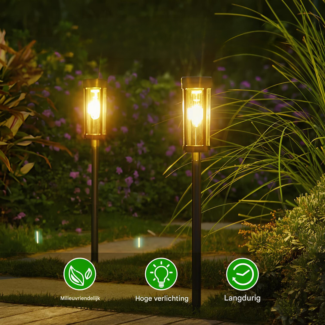 Solarbetriebene Gartenfackel - SolarFlare