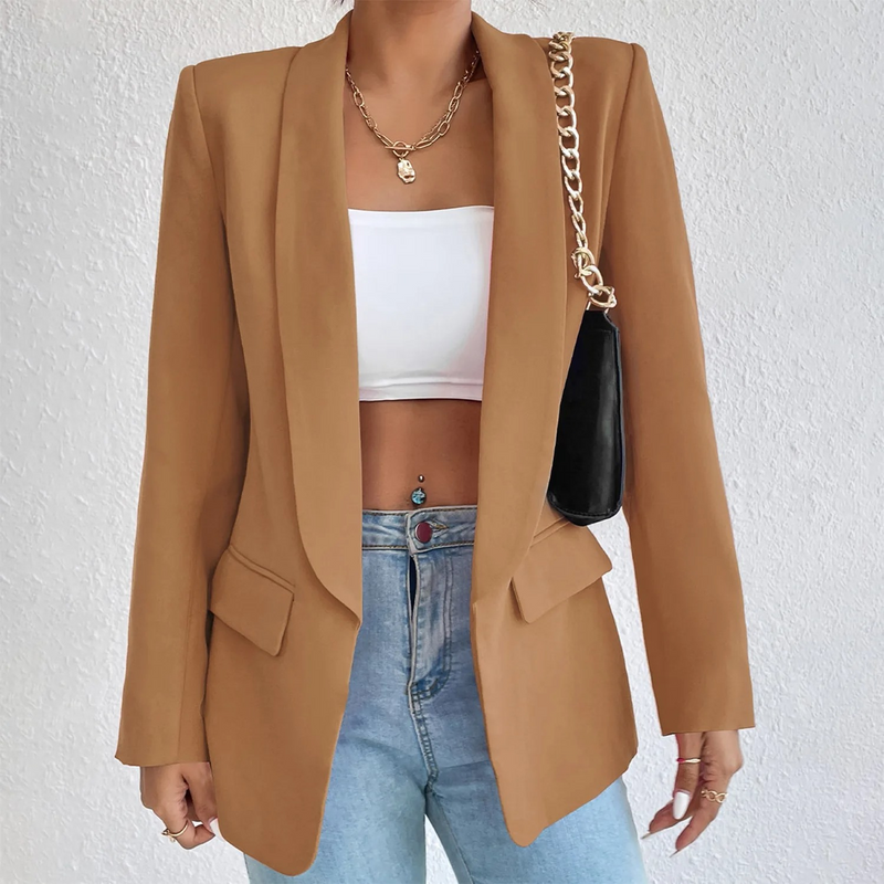 Büro-Damenblazer aus Polyester-Baumwolle - Emma