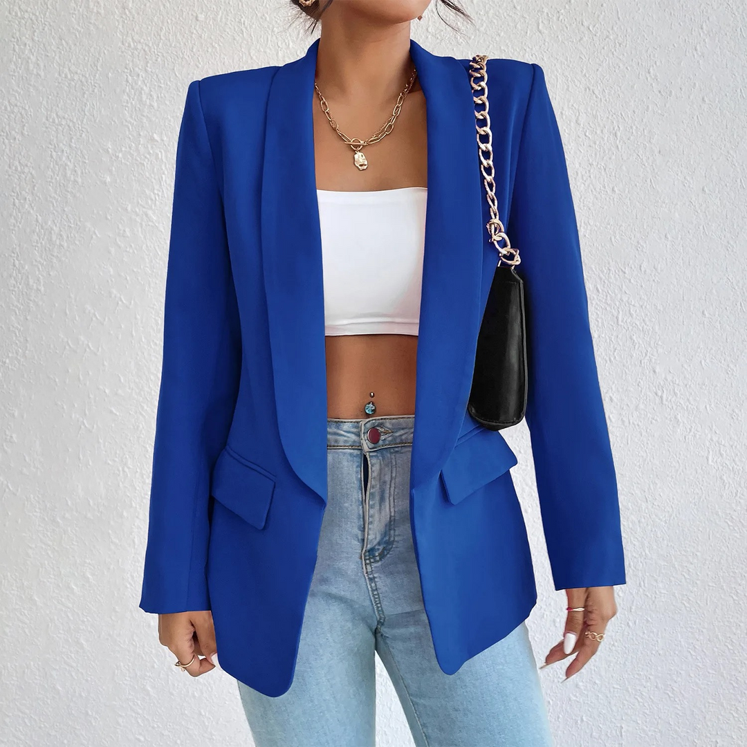 Büro-Damenblazer aus Polyester-Baumwolle - Emma