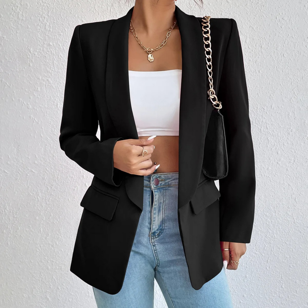 Büro-Damenblazer aus Polyester-Baumwolle - Emma