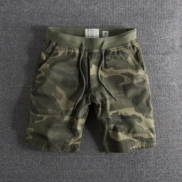 Shorts with Camouflage Print - Ranger