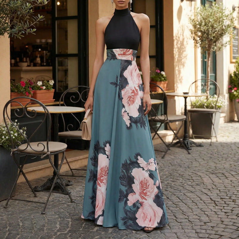 Sommerliches Maxikleid Mit Blumenmuster - Nia