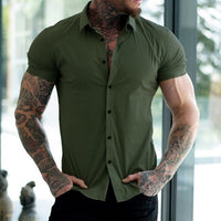 Stretch Kurzarm Muskelshirt - LeoFit