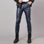 Skinny Fit elastische Herren-Lederhose - Lars