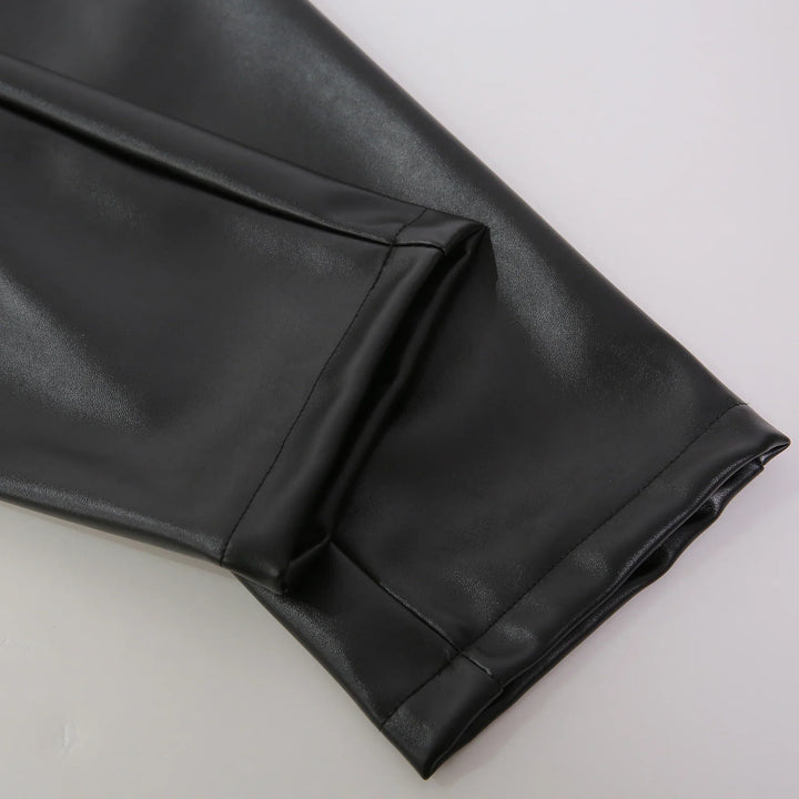 Skinny Fit elastische Herren-Lederhose - Lars
