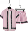 Zweiteiliges Boho-Sommer-Set Herren Hemd und Shorts Casual - Malik