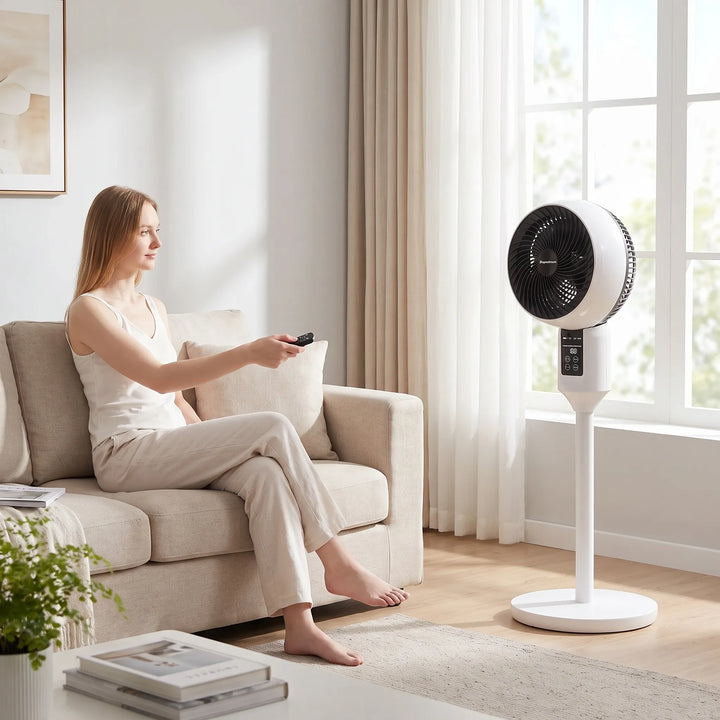 Stille Statiefventilator Met Afstandsbediening - Aeroflow