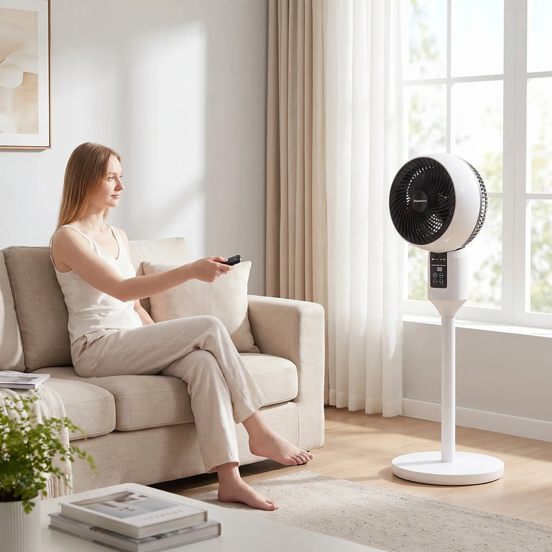 Stille Statiefventilator Met Afstandsbediening - Aeroflow