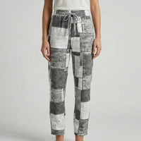 Straight-Leg Printed Casual Pants - Lucia