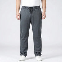 Straight Fit Elastic Waist Casual Pants - Donnie