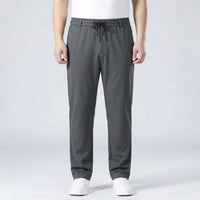 Straight Fit Elastic Waist Casual Pants - Donnie